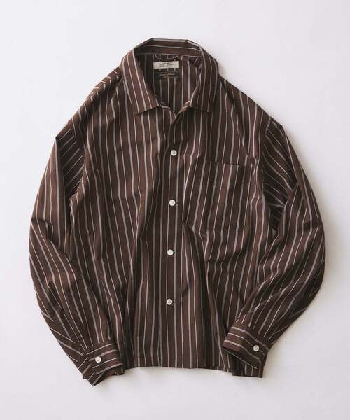 JOURNAL STANDARD relume(ジャーナルスタンダード レリューム)の「JAMES FABRIC/ジェームスファブリック レーヨンブレンド シャツ(シャツ/ブラウス・メンズ・アイボリー/ネイビー/サックスブルー/ブラウン/ブルー・MEDIUM/LARGE)」の3枚目の写真