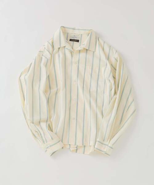JOURNAL STANDARD relume(ジャーナルスタンダード レリューム)の「JAMES FABRIC/ジェームスファブリック レーヨンブレンド シャツ(シャツ/ブラウス・メンズ・アイボリー/ネイビー/サックスブルー/ブラウン/ブルー・MEDIUM/LARGE)」の7枚目の写真