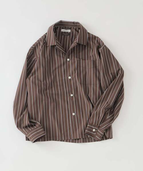 JOURNAL STANDARD relume(ジャーナルスタンダード レリューム)の「JAMES FABRIC/ジェームスファブリック レーヨンブレンド シャツ(シャツ/ブラウス・メンズ・アイボリー/ネイビー/サックスブルー/ブラウン/ブルー・MEDIUM/LARGE)」の8枚目の写真