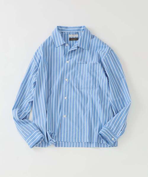 JOURNAL STANDARD relume(ジャーナルスタンダード レリューム)の「JAMES FABRIC/ジェームスファブリック レーヨンブレンド シャツ(シャツ/ブラウス・メンズ・アイボリー/ネイビー/サックスブルー/ブラウン/ブルー・MEDIUM/LARGE)」の10枚目の写真