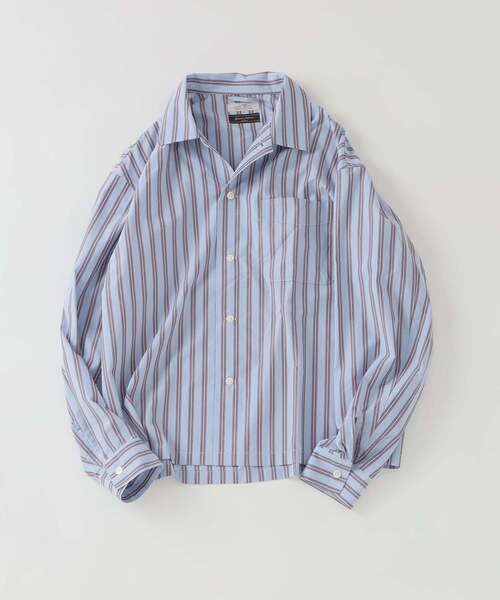 JOURNAL STANDARD relume(ジャーナルスタンダード レリューム)の「JAMES FABRIC/ジェームスファブリック レーヨンブレンド シャツ(シャツ/ブラウス・メンズ・アイボリー/ネイビー/サックスブルー/ブラウン/ブルー・MEDIUM/LARGE)」の11枚目の写真