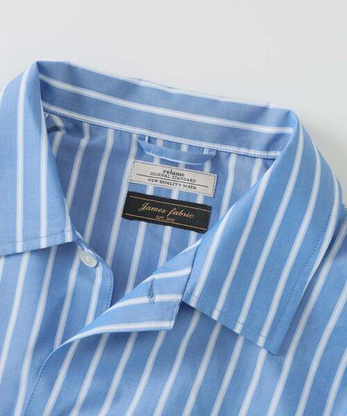 JOURNAL STANDARD relume(ジャーナルスタンダード レリューム)の「JAMES FABRIC/ジェームスファブリック レーヨンブレンド シャツ(シャツ/ブラウス・メンズ・アイボリー/ネイビー/サックスブルー/ブラウン/ブルー・MEDIUM/LARGE)」の15枚目の写真