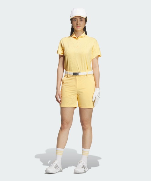 adidas(アディダス)の「アルティメット365 ツアー クライマクール ジャカード 半袖 ポロシャツ【adidas Golf/アディダスゴルフ】(ポロシャツ・レディース・イエロー・LARGE/MEDIUM/SMALL/X-LARGE/X-SMALL)」の5枚目の写真