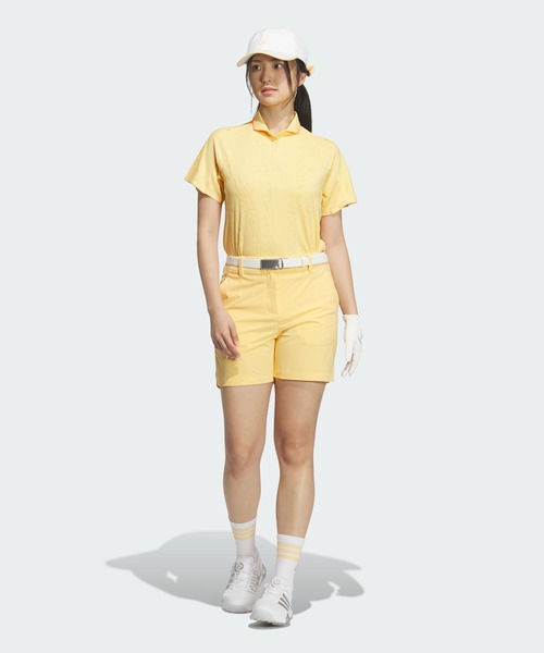 adidas(アディダス)の「アルティメット365 ツアー クライマクール ジャカード 半袖 ポロシャツ【adidas Golf/アディダスゴルフ】(ポロシャツ・レディース・イエロー・LARGE/MEDIUM/SMALL/X-LARGE/X-SMALL)」の6枚目の写真