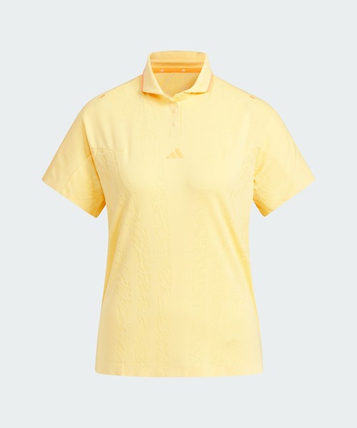 adidas(アディダス)の「アルティメット365 ツアー クライマクール ジャカード 半袖 ポロシャツ【adidas Golf/アディダスゴルフ】(ポロシャツ・レディース・イエロー・LARGE/MEDIUM/SMALL/X-LARGE/X-SMALL)」の9枚目の写真