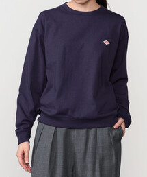 DANTON | クルーネック 長袖Tシャツ SOLID WOMEN