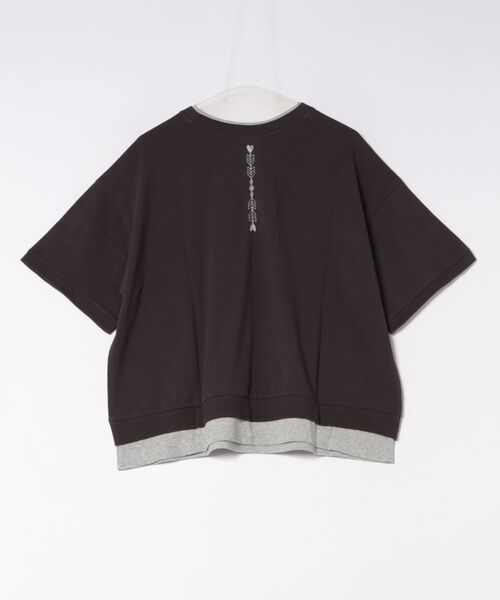 チチカカ(チチカカ)の「レイヤード風アロー刺繍プルオーバー(Tシャツ/カットソー・レディース・オフホワイト/チャコールグレー/グリーン・FREE)」の14枚目の写真