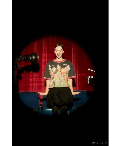 Disney SERIES CREATED by MUS(ディズニーシリーズクリエイテッドバイエムユーエス)の「MD BOX OVERSIZED Tシャツ / KERMIT(Tシャツ/カットソー・レディース・ブラック/ホワイト・FREE)」の4枚目の写真