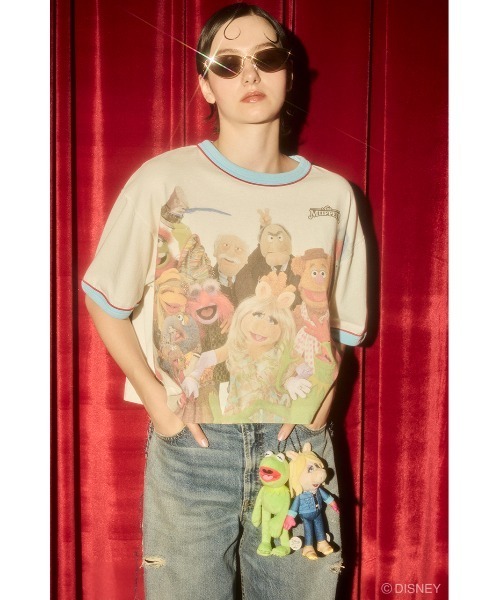 Disney SERIES CREATED by MUS(ディズニーシリーズクリエイテッドバイエムユーエス)の「MD BOX OVERSIZED Tシャツ / KERMIT(Tシャツ/カットソー・レディース・ブラック/ホワイト・FREE)」の9枚目の写真