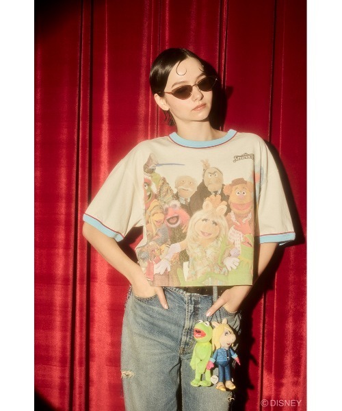 Disney SERIES CREATED by MUS(ディズニーシリーズクリエイテッドバイエムユーエス)の「MD BOX OVERSIZED Tシャツ / KERMIT(Tシャツ/カットソー・レディース・ブラック/ホワイト・FREE)」の18枚目の写真