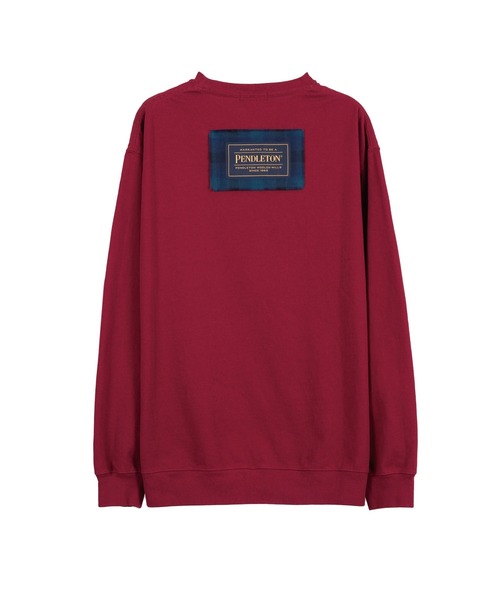 PENDLETON(ペンドルトン)の「ヘビーウェイト ラベルロングスリーブTシャツ(Tシャツ/カットソー・メンズ・グリーン系/マルーン/インディゴブルー/杢グレー/ライトイエロー系・SMALL/MEDIUM/LARGE/X-LARGE)」の15枚目の写真