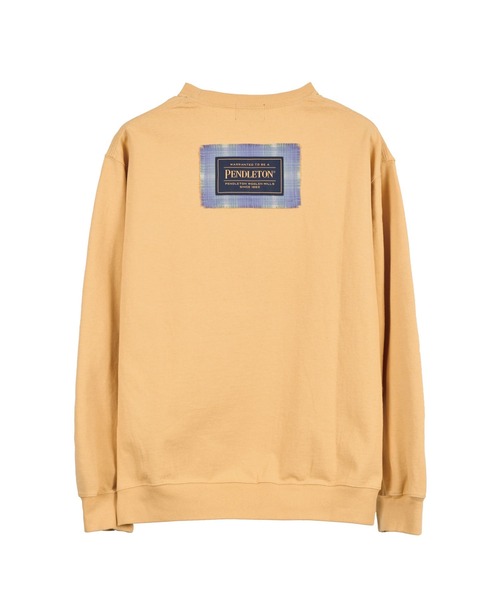 PENDLETON(ペンドルトン)の「ヘビーウェイト ラベルロングスリーブTシャツ(Tシャツ/カットソー・メンズ・グリーン系/マルーン/インディゴブルー/杢グレー/ライトイエロー系・SMALL/MEDIUM/LARGE/X-LARGE)」の17枚目の写真