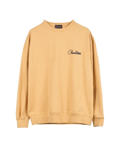PENDLETON(ペンドルトン)の「ヘビーウェイト ラベルロングスリーブTシャツ(Tシャツ/カットソー・メンズ・グリーン系/マルーン/インディゴブルー/杢グレー/ライトイエロー系・SMALL/MEDIUM/LARGE/X-LARGE)」の16枚目の写真