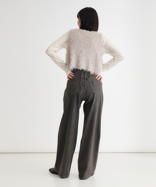 SOMETHING（サムシング）の「《日本製》SOMETHING LISA LACE WIDE（その他パンツ・レディース・ダークブラウン・02/03/04/05）」の7枚目の写真
