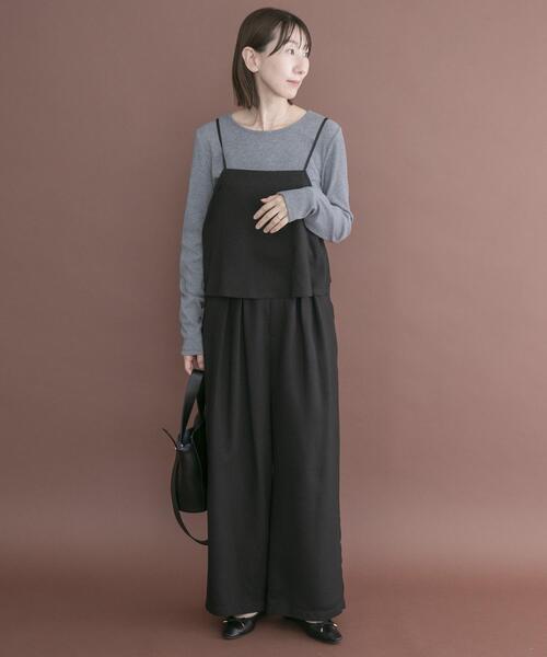 ITEMS URBANRESEARCH（アイテムズ アーバンリサーチ）の「インナー付きヘリンボンセットアップ（セットアップ・レディース・グレー/ブラック/ブラウン・FREE）」の2枚目の写真