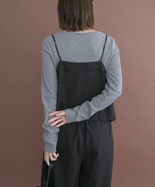ITEMS URBANRESEARCH（アイテムズ アーバンリサーチ）の「インナー付きヘリンボンセットアップ（セットアップ・レディース・グレー/ブラック/ブラウン・FREE）」の6枚目の写真