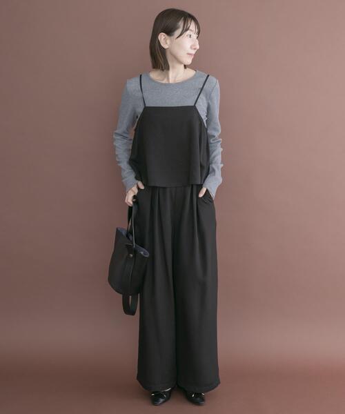 ITEMS URBANRESEARCH（アイテムズ アーバンリサーチ）の「インナー付きヘリンボンセットアップ（セットアップ・レディース・グレー/ブラック/ブラウン・FREE）」の9枚目の写真
