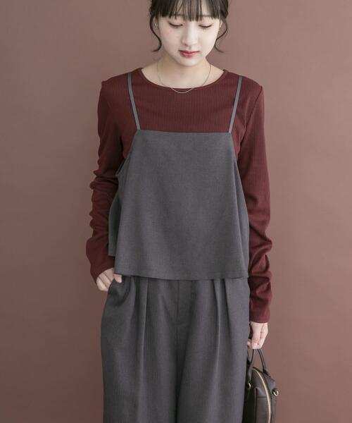 ITEMS URBANRESEARCH（アイテムズ アーバンリサーチ）の「インナー付きヘリンボンセットアップ（セットアップ・レディース・グレー/ブラック/ブラウン・FREE）」の14枚目の写真
