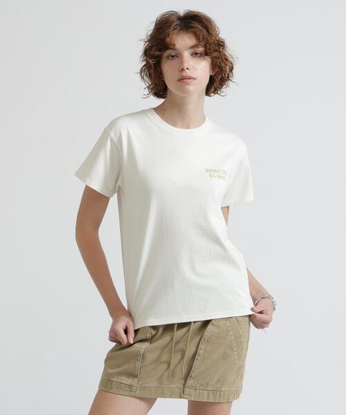 AVIREX（アヴィレックス）の「《NAVAL COLLECTION》U.S.NAVY FAR EAST CRUISE（Tシャツ/カットソー・レディース・ネイビー/ホワイト系2・F）」の3枚目の写真