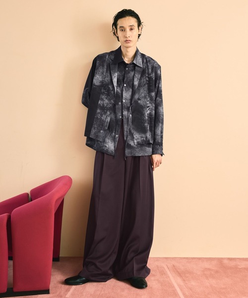 HARE(ハレ)の「【SET UP対応】YOSEカサネシャツジャケット(HARE(シャツ/ブラウス・メンズ・グレー系その他/ブラック・FREE)」の11枚目の写真