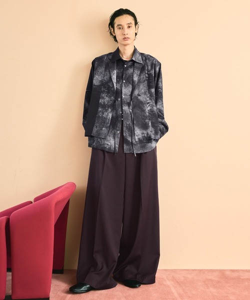 HARE(ハレ)の「【SET UP対応】YOSEカサネシャツジャケット(HARE(シャツ/ブラウス・メンズ・グレー系その他/ブラック・FREE)」の12枚目の写真