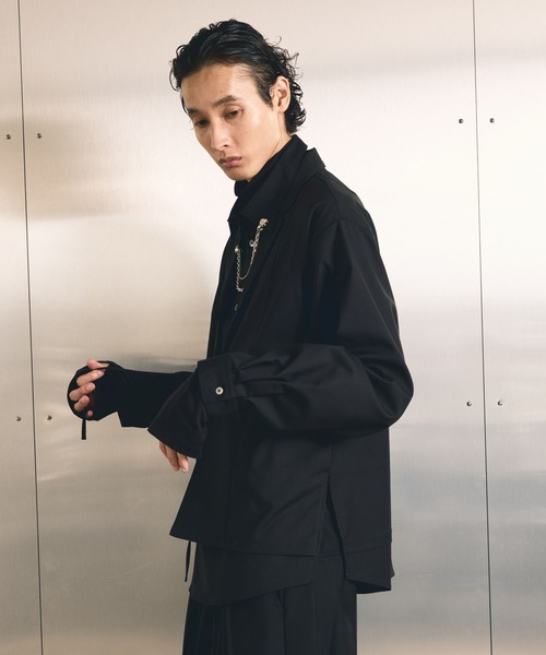 HARE(ハレ)の「【SET UP対応】YOSEカサネシャツジャケット(HARE(シャツ/ブラウス・メンズ・グレー系その他/ブラック・FREE)」の19枚目の写真