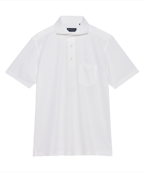 TOKYO SHIRTS(トウキョウシャツ)の「ビズポロ ポロシャツ コンフォートドライ 半袖 メンズ(ポロシャツ・メンズ・ホワイト・M/L/LL/XL)」の1枚目の写真