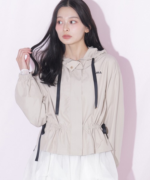 JILL by JILL STUART(ジルバイジルスチュアート)の「ペプラムフーディージャケット(その他アウター・レディース・ホワイト/ネイビー/ベージュ・FREE)」の3枚目の写真