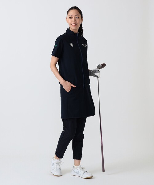 BEAMS GOLF（ビームスゴルフ）の「PURPLE LABEL / スフィダンテ 撥水 ショートスリーブ ブルゾン（ベスト・レディース・ホワイト/ネイビー・SMALL/MEDIUM/LARGE）」の11枚目の写真
