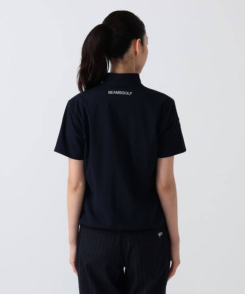 BEAMS GOLF（ビームスゴルフ）の「PURPLE LABEL / スフィダンテ 撥水 ショートスリーブ ブルゾン（ベスト・レディース・ホワイト/ネイビー・SMALL/MEDIUM/LARGE）」の15枚目の写真