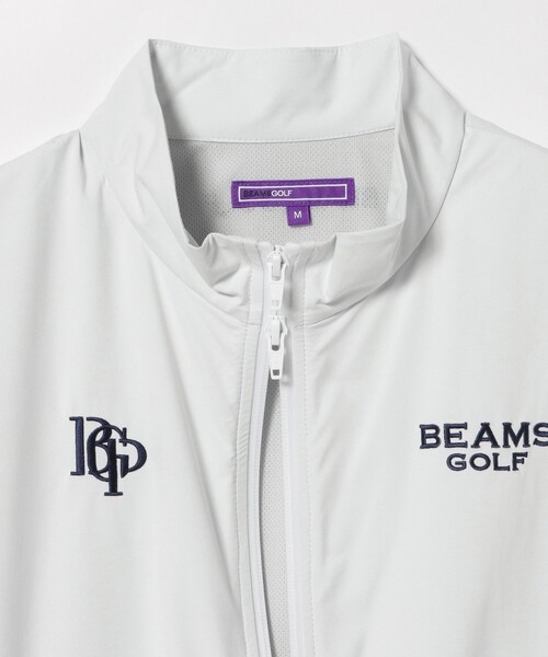 BEAMS GOLF（ビームスゴルフ）の「PURPLE LABEL / スフィダンテ 撥水 ショートスリーブ ブルゾン（ベスト・レディース・ホワイト/ネイビー・SMALL/MEDIUM/LARGE）」の18枚目の写真