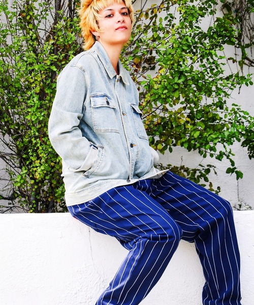 COOKMAN(クックマン)の「Cookman クックマン シェフパンツ イージーパンツ Pencil Stripe Navy(その他パンツ・メンズ・ネイビー・LARGE/MEDIUM)」の5枚目の写真