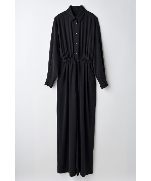 ENFOLD(エンフォルド)の「PEライトジョーゼット③2way Jump suit(その他パンツ・レディース・ダークグレー/ブラック・36/38)」の2枚目の写真
