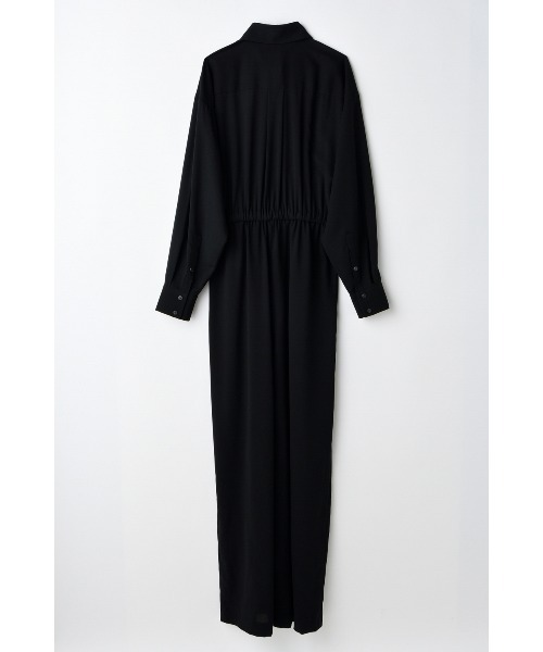 ENFOLD(エンフォルド)の「PEライトジョーゼット③2way Jump suit(その他パンツ・レディース・ダークグレー/ブラック・36/38)」の3枚目の写真
