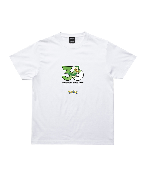 ZOZOSPOT(ゾゾスポット)の「Pokemon 30th Anniversary 1025 T-shirt 「ジャノビー」(Tシャツ/カットソー・レディース・ホワイト・SMALL/MEDIUM/LARGE/X-LARGE/XX-LARGE/XXX-LARGE/110cm/100cm/120cm/130cm/140cm/150cm/160cm)」の1枚目の写真