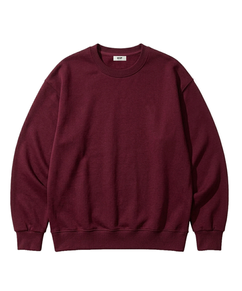 GCLIP(ジクリップ)の「セミオーバーサイズ裏毛スウェットTシャツ 5Color(スウェット・メンズ・ホワイト/ブラック/ネイビー/グレー/バーガンディー・MEDIUM/LARGE/X-LARGE/XX-LARGE)」の5枚目の写真