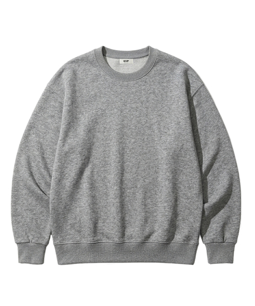GCLIP(ジクリップ)の「セミオーバーサイズ裏毛スウェットTシャツ 5Color(スウェット・メンズ・ホワイト/ブラック/ネイビー/グレー/バーガンディー・MEDIUM/LARGE/X-LARGE/XX-LARGE)」の1枚目の写真