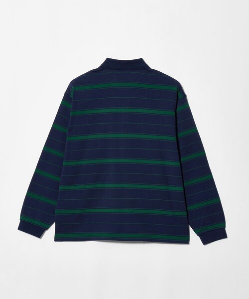 NICE WEATHER(ナイスウェザー)の「<NICE WEATHER>ボーダー ロングスリーブ ポロシャツ(ポロシャツ・メンズ・ネイビー/ライトグレー・L/S/M)」の12枚目の写真