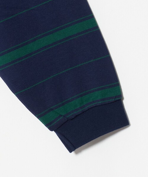 NICE WEATHER(ナイスウェザー)の「<NICE WEATHER>ボーダー ロングスリーブ ポロシャツ(ポロシャツ・メンズ・ネイビー/ライトグレー・L/S/M)」の14枚目の写真
