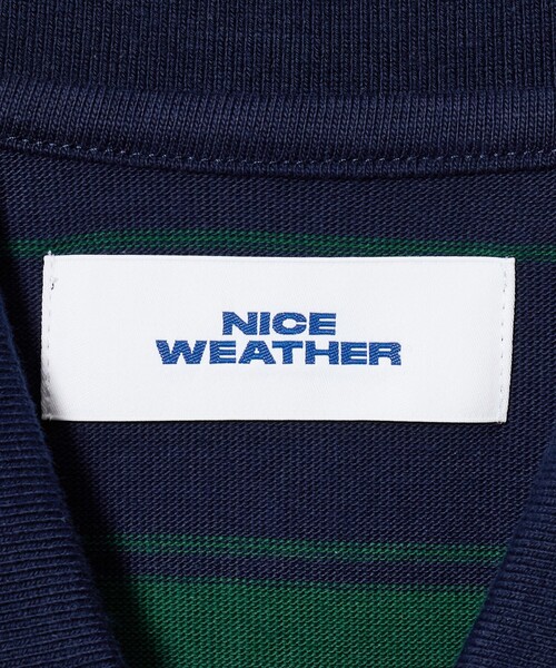 NICE WEATHER(ナイスウェザー)の「<NICE WEATHER>ボーダー ロングスリーブ ポロシャツ(ポロシャツ・メンズ・ネイビー/ライトグレー・L/S/M)」の22枚目の写真