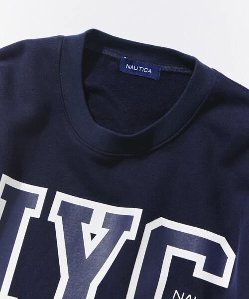 NAUTICA(ノーティカ)の「NAUTICA/ノーティカ カレッジ ラバープリント クルーネック スウェット(スウェット・レディース・ネイビー/ライトグレー・フリ-)」の7枚目の写真