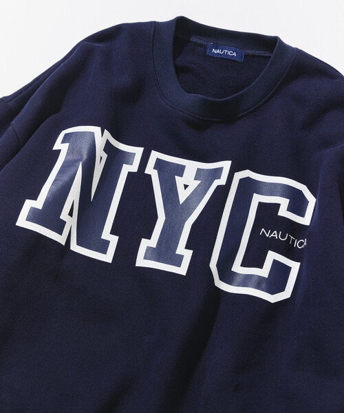 NAUTICA(ノーティカ)の「NAUTICA/ノーティカ カレッジ ラバープリント クルーネック スウェット(スウェット・レディース・ネイビー/ライトグレー・フリ-)」の9枚目の写真