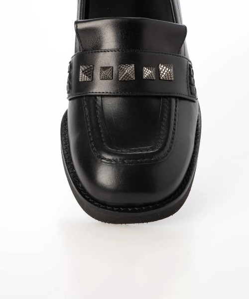 PRIXD'OR(プリドール)の「PRIXD'OR(プリドール)ヒールアップデザインローファー(ローファー・レディース・シルバー/ブラック・38/37/36/35/39)」の11枚目の写真