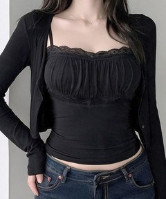 2way layered tops（ツーウェイレイヤードトップス）（Tシャツ