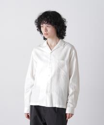 Ｙ /  [UNISEX] BRUSHED ORGANIC COTTON TENCEL OPEN COLLAR SHIRT