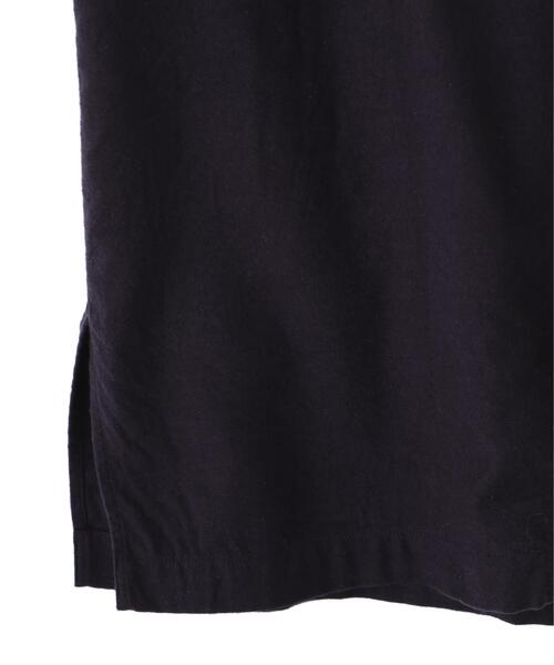 Y（ワイ）の「Ｙ /  [UNISEX] BRUSHED ORGANIC COTTON TENCEL OPEN COLLAR SHIRT（シャツ/ブラウス・メンズ・ネイビー/ホワイト・MEDIUM/SMALL/LARGE）」の11枚目の写真
