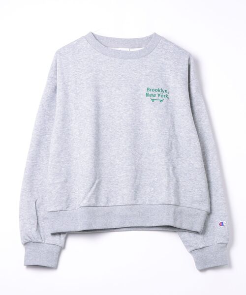 Champion（チャンピオン）の「チャンピオン Champion CREW NECK SWEATSHIRT（スウェット・レディース・ライトグレー/ダークブルー/ダークグレー/オフホワイト・L/XL/S/M）」の3枚目の写真