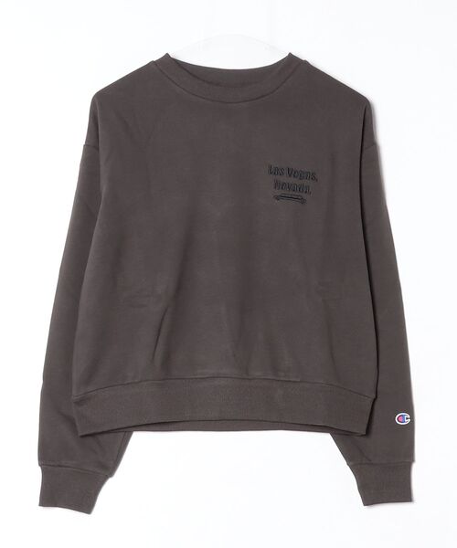 Champion（チャンピオン）の「チャンピオン Champion CREW NECK SWEATSHIRT（スウェット・レディース・ライトグレー/ダークブルー/ダークグレー/オフホワイト・L/XL/S/M）」の4枚目の写真