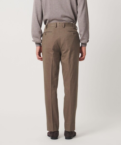 UNITED ARROWS（ユナイテッドアローズ）の「バーズアイ サイドエクステンド ノープリーツ スラックス COMFORT EASY-MODEL ウォッシャブル ヨコストレッチ（スラックス・メンズ・グレー系/ベージュ・48/50/46/44）」の4枚目の写真