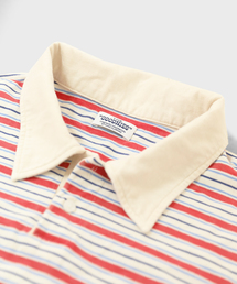 GOODNIES（グーニーズ）の「ヴィンテージボーダーカラーTシャツ.01（ポロシャツ）」